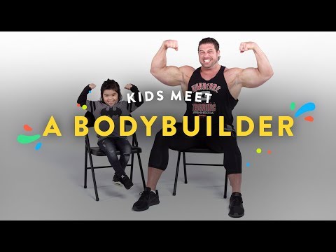 Kids Meet a Body Builder | Kids Meet | HiHo Kids