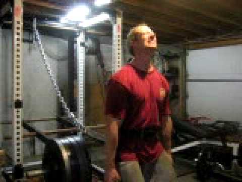 500lb lever shrugs.  LIFETIME DRUG-FREE.