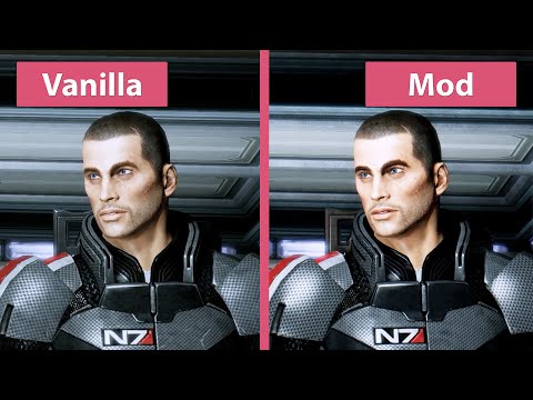 Mass Effect 2 – DIY Mod Remaster vs. Vanilla = Original Graphics Comparison
