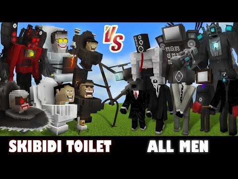 Dave - Skibidi Toilet TEAM vs. All MEN Camerman, Speakerman & TV Man | Minecraft (COOLEST BATTLE!)