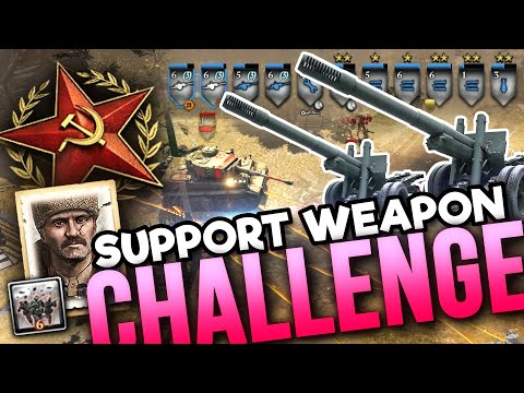 1V1 SUPPORT WEAPON CHALLENGE [SOV] [Kholodny Ferma] — Match Highlights of Company of Heroes 2
