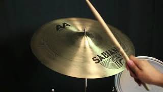 Video thumbnail for Sabian 19" AA Medium Crash by The Drum Shop - Portland, Maine