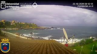 Marejadas UV || Playa Las Torpederas || Valparaíso || Chile en vivo live webcam
