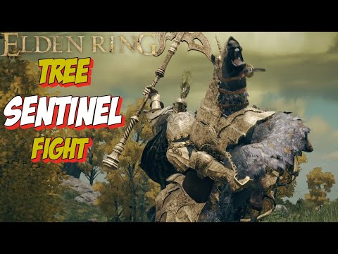 Elden Ring Fighting the Tree Sentinel Gameplay Walkthrough Part 3