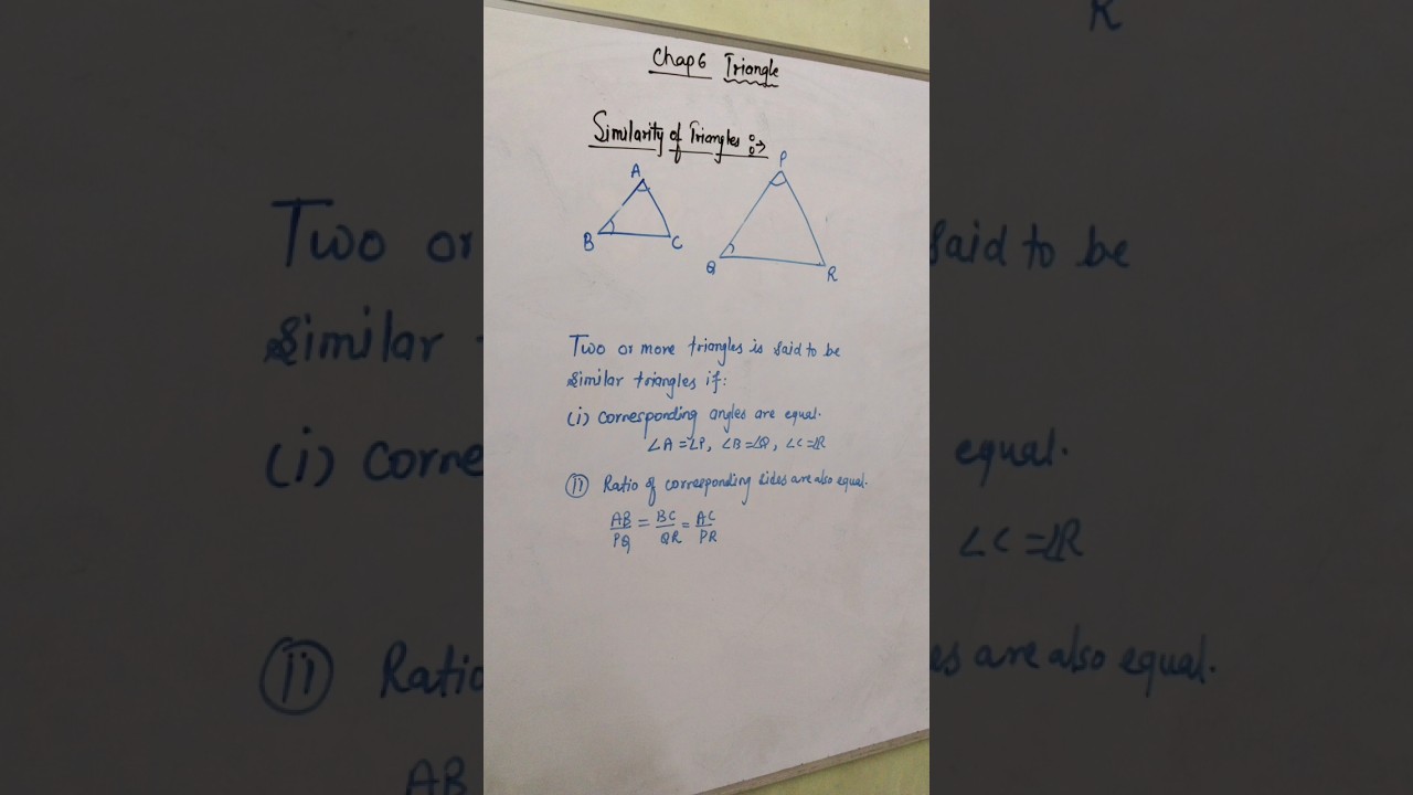 Similarity of triangle