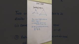 Similarity of triangle