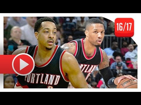 Damian Lillard & C.J. McCollum Full Highlights vs Hawks (2017.03.18) - TOO EASY!