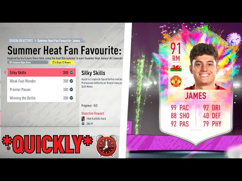 HOW TO COMPLETE 91 SUMMER HEAT DAN JAMES QUICKLY! - FIFA 20 Ultimate Team