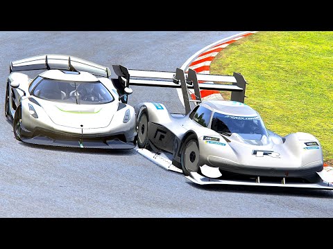 Koenigsegg Jesko vs Volkswagen I.D. R Pikes Peak - Nordschleife