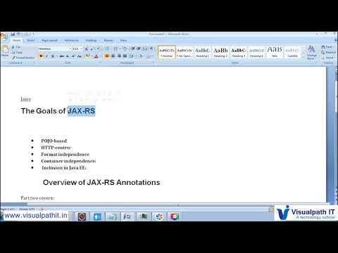Overview of JAX RS with example