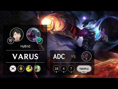 Varus ADC vs Lucian - KR Challenger Patch 9.8