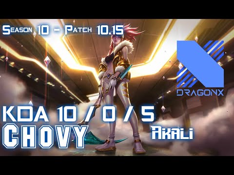 DRX Chovy AKALI vs NOCTURNE Mid - Patch 10.14 KR Ranked