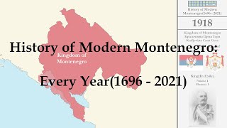 History of Modern Montenegro: Every Year(1696 - 2021)