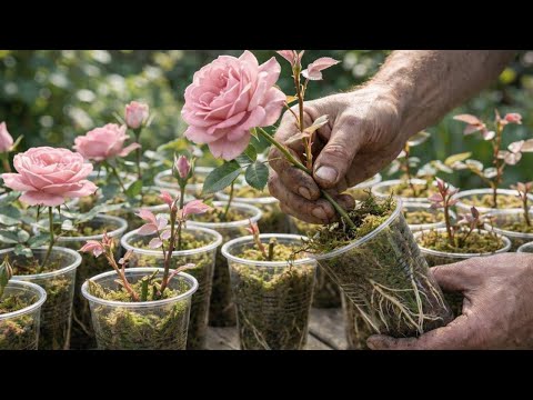 Just 1 Egg! You Will Have A Beautiful Rose Plant With Countless Roots And Flowers!