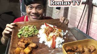 AMPALAYA AND PORK AFRITADA MUKBANG