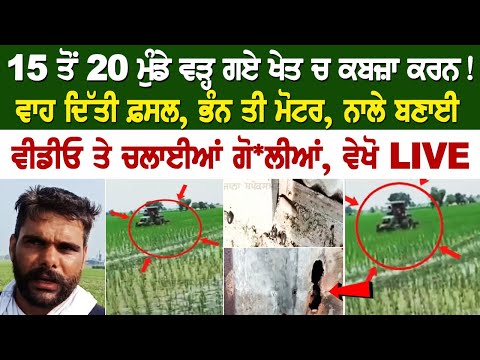 Today Punjab News: 15 ਤੋਂ 20 ਮੁੰਡੇ ਵੜ੍ਹ ਗਏ ਖੇਤ ਚ ਕਬਜ਼ਾ ਕਰਨ!, ਵਾਹ ਦਿੱਤੀ ਫ਼ਸਲ, ਭੰਨ ਤੀ ਮੋਟਰ, ਨਾਲੇ ਬਣਾਈ