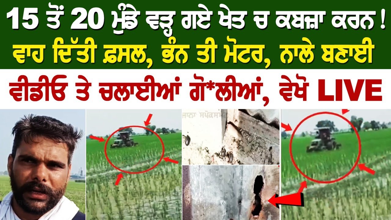 Today Punjab News: Major clash erupts as 15 to 20 men rushed to illegally occupy the field! Today Punjab News: Major clash erupts as 15 to 20 men rushed to illegally occupy the field!