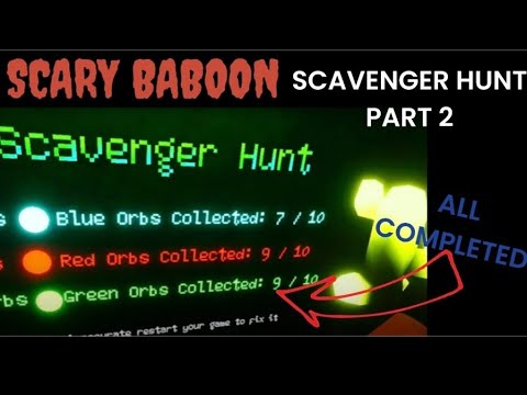 (timestamps) SCARY BABOON SCAVENGER HUNT GUIDE (part 2)