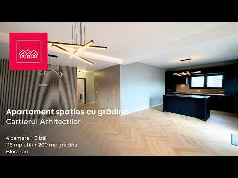 Ap cu 4 camere, 105 mp utili, 3 bai, la cheie, confort lux — Video