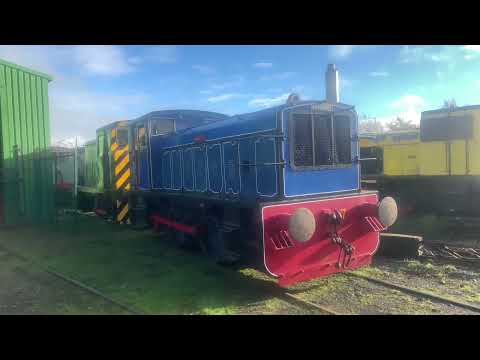 No.7 Ruston 165DS 0-4-0 shunting at fife heritage railway. 19/11/22.