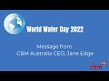 World Water Day 2022 Message From CBM Australia CEO Jane Edge
