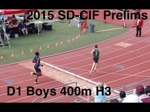 15' CIF-SD Prelims D1 Boys 400M Heat 3