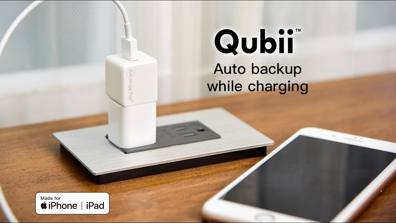 Maktar Backup-Adapter Qubii Duo USB-C blanc