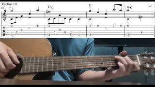 Yoda's Theme (Star Wars) - Easy Fingerstyle Guitar Playthrough Tutorial Lesson With Tab