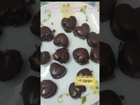 Chocolate Making 🍫 Dryfruits chocolate 🍫 how to make chocolate from dark chocolate compound