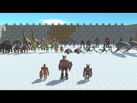 GHOR HAMMER WITH ACHILLES & OGRE LORD VS 2X BOSS - Animal Revolt Battle Simulator