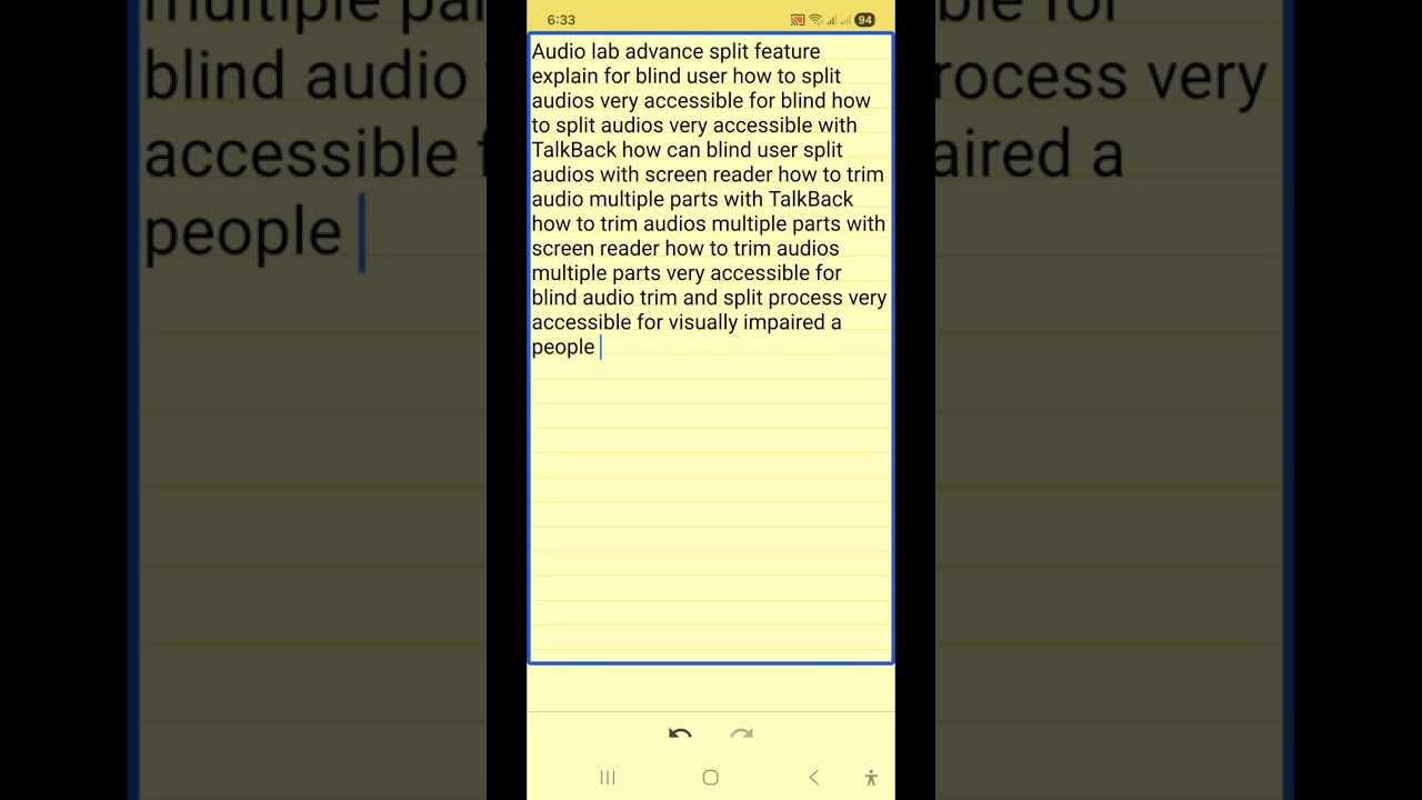 advance audio editing for blind use this advance split feature on audio lab trim multiple parts
