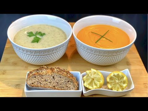 2 RECETTES DE SOUPES D'AUTOMNE FACILES, RAPIDES ET DÉLICIEUSES --POTIMARRON/KIRI PATISSON/TARTARE---