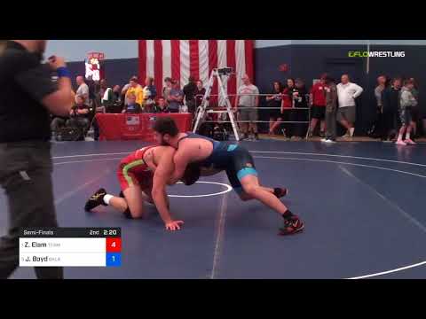 2018 FS WTT Challenge/UWW Juniors 97 Semi-Finals - Zach Elam (Team) Vs. Jake Boyd (Okla).mp4