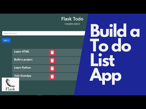 Build a To-do List Application with Flask ,Bootstrap And Flask Font-Awesome. Beginner Project