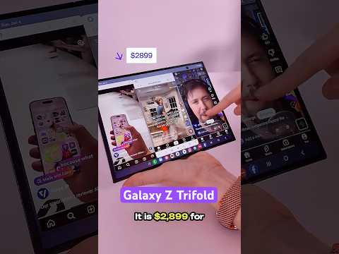 Video Thumbnail: Samsung’s much-anticipated Galaxy Z Trifold is here and the price is steep: $2,899. #Vergecast