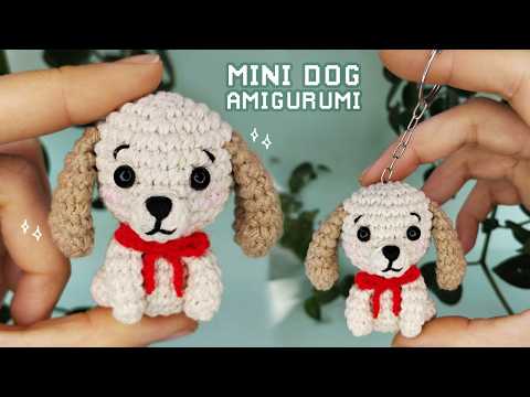 Mini Crochet Dog 🐶 | Minigurumis Collection | Amigurumi Puppy Free Pattern Step-by-Step