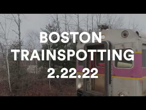 2.22.22 Trainspotting in Boston (MBTA new trains!)