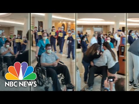 COVID-19 Patient Leaves California Hospital After Spending Nearly A Month In ICU | NBC Nightly News