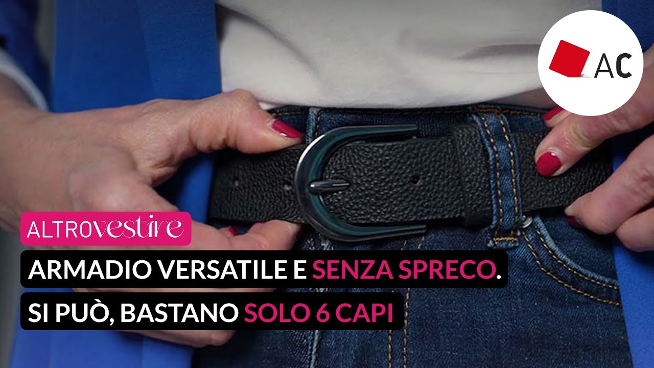 Armadio versatile e senza spreco. Si può, bastano solo 6 capi