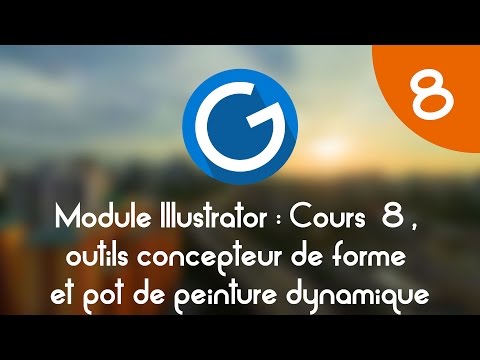Formation IMM Module Illustrator Cours tuto 8 concepteur de formes et peinture dynamique
