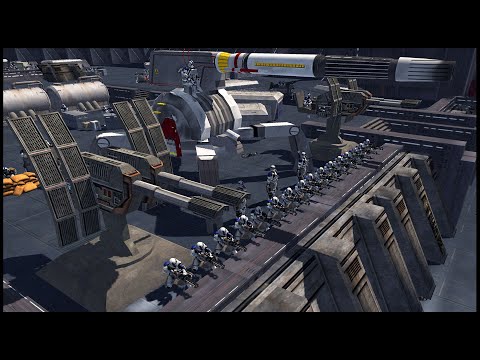 Deadliest Republic SUPER FORTRESS Defense! - Men of War: Star Wars Mod Battle Simulator