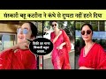 Katrina Kaif Stunning Look In Red Salwar Kurta Katrina Kaif Spotted At Airport Today
