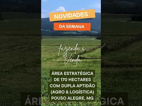 170 Hectares na Fernão Dias! 🚀 Área Estratégica.  #fazendasavenda  #mercadoimobiliariorural