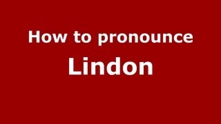 How to pronounce Lindon