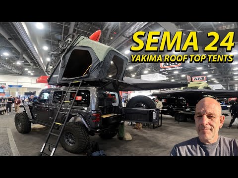 Yakima Roof top tents and MOD storage, Sema 2024.