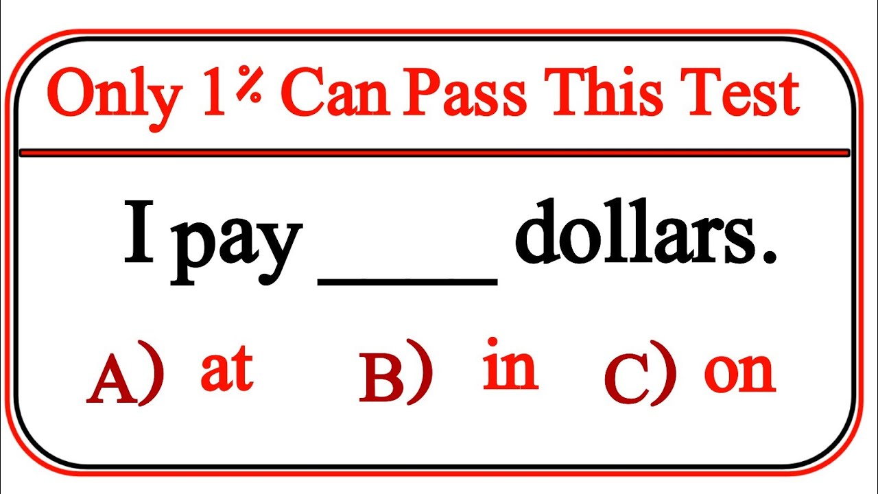 Mixed Grammar Quiz:  Can You Score Over 96% ?
