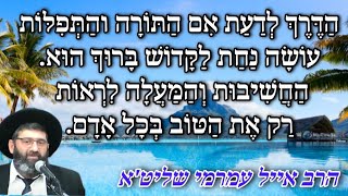 הרב אייל עמרמי שליט"א - החשיבות והמעלה לראות רק את הטוב בכל אדם - כו ניסן תשפ"ו  