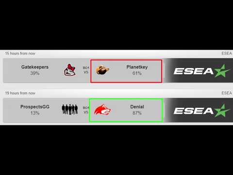 CSGO Lounge Betting Predictions - Gatekeepers Vs PlanetKey, ProspectsGG Vs Denial