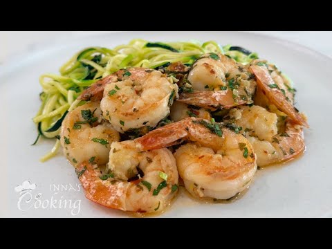 Quick and Easy Garlic Shrimp Recipe with Zucchini Noodles❗