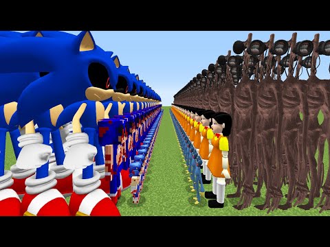 KÖTÜ SONİC ORDUSU VS ESRARENGİZ ORDUSU 😱 - Minecraft